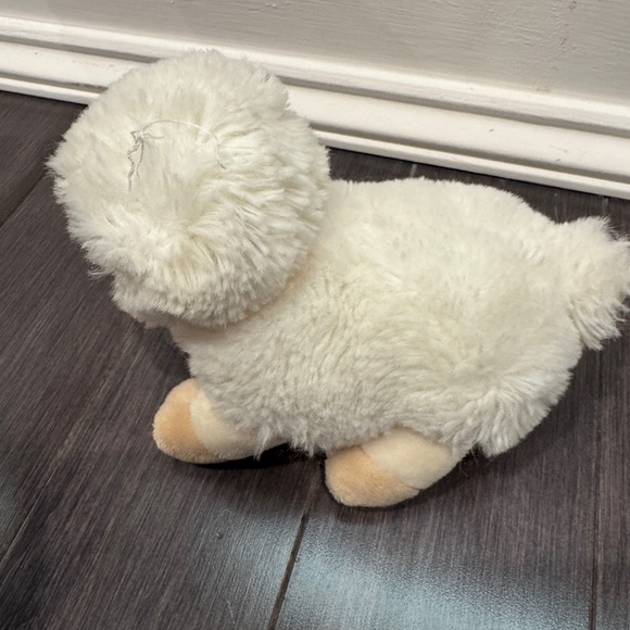 Bearington Baby Plush Rattle Stuffed Lamb Toy - Cream and Tan Baby Infant - Picture 3 of 6